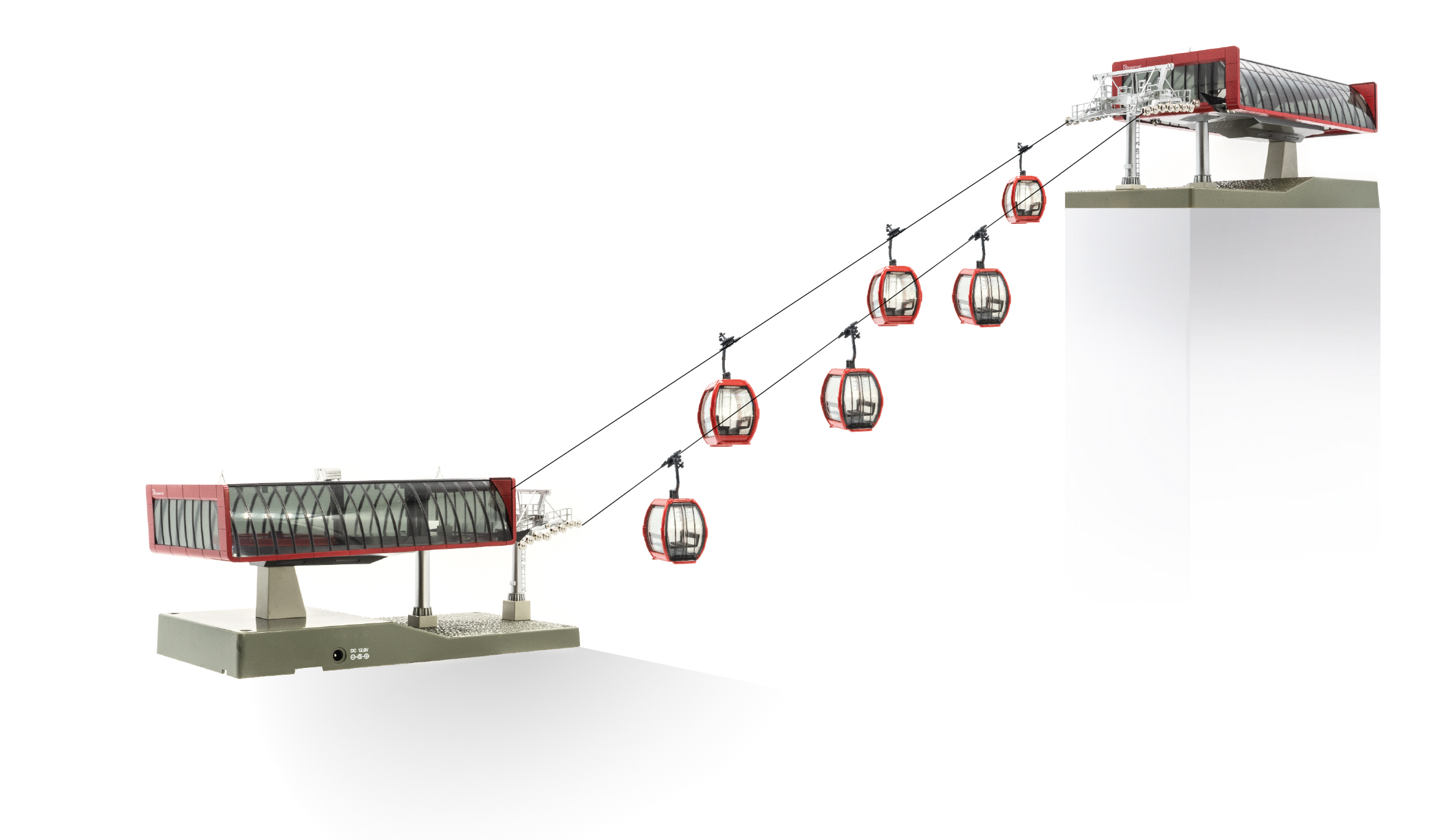 JC82496 Seilbahn D-Line Set rot/schwarz