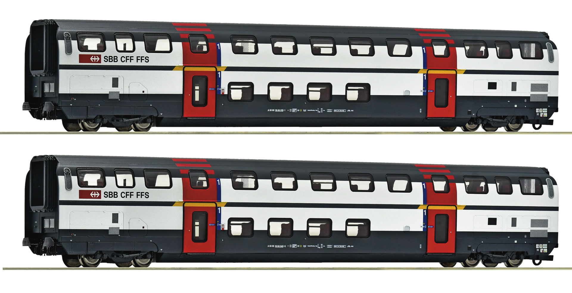 Roco 6200215 SBB Doppelstockwg. 1.Kl. Set 2tl. Ep.5/6