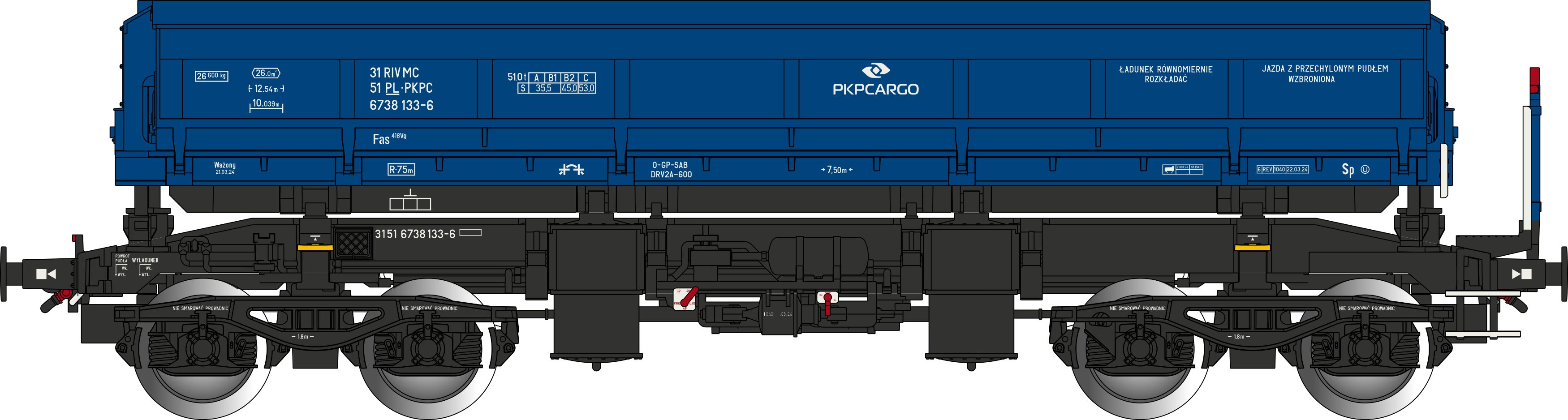 673018 PKP Cargo Selbstentladewagen Fas Ep.6