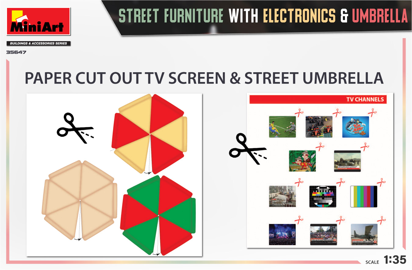 MiniArt 35647 Street Furniture / Strassenmöbel