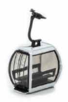 JC82104 Seilbahn Kabine Omega V 10 weiss