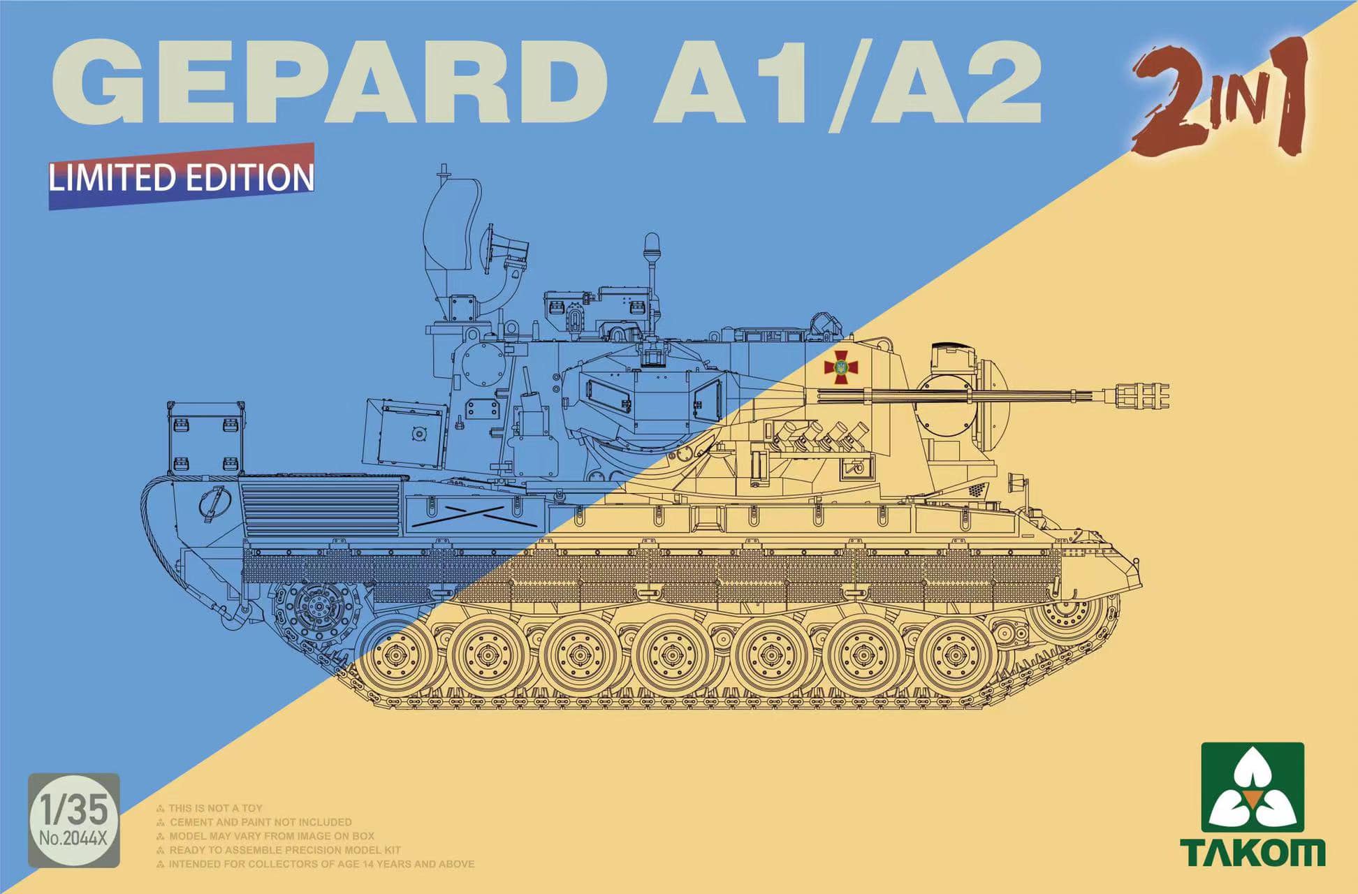 2044 BW Flakpanzer 1 Gepard SPAAG A1/A2
