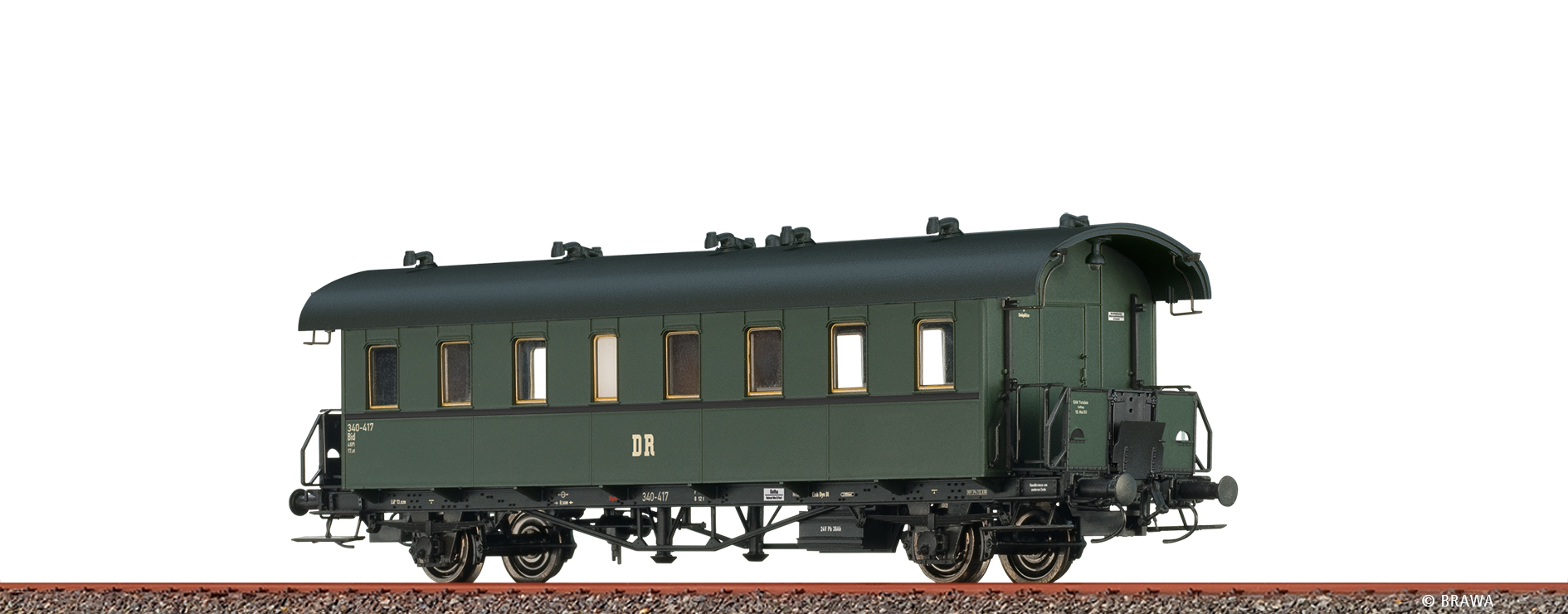 Brawa 45771 DR Personenwagen Bid 2.Kl. Ep.3