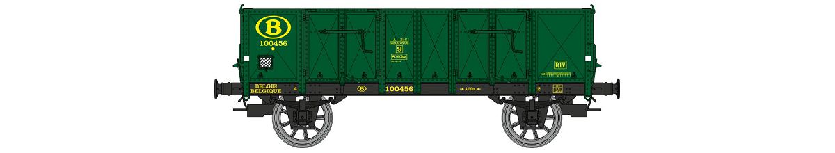 REE Modeles WB-922 SNCB offener Güterwagen Ep.3