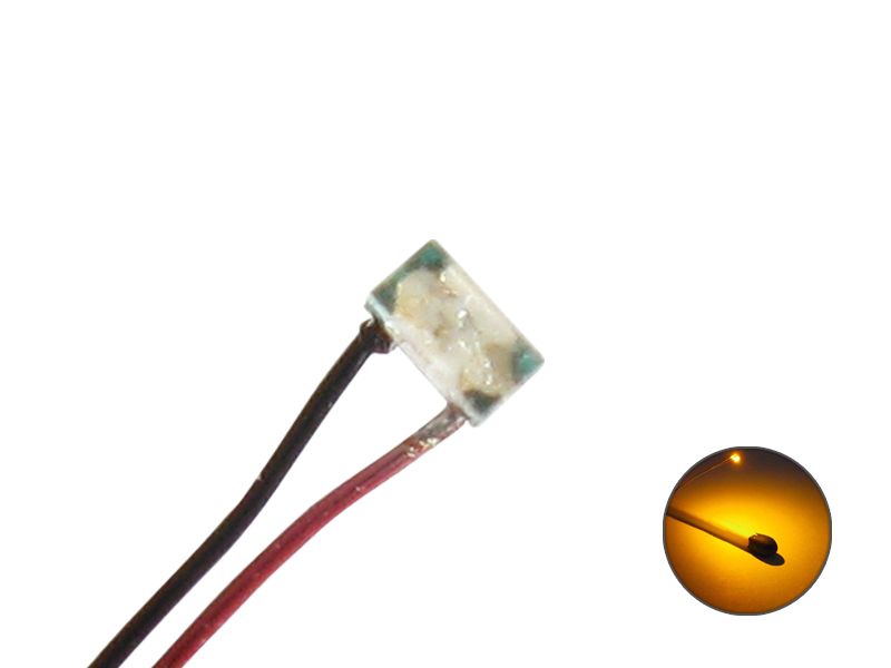 50205 LED SMD 0402 mit Kupferlackdraht Draht