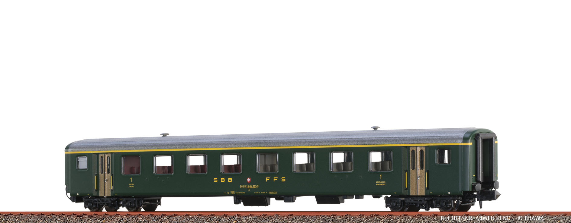 65238 SBB Einheitswagen EWII  A 1.Kl. Ep.4