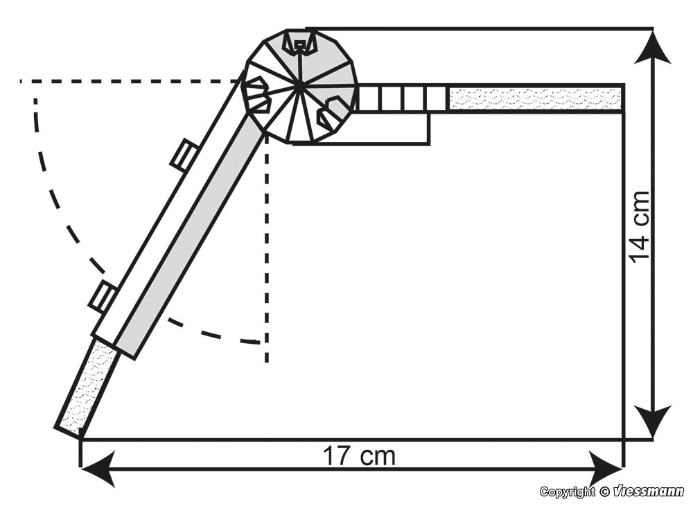 Kibri 37109 Rundturm mit Mauer Marktbreit