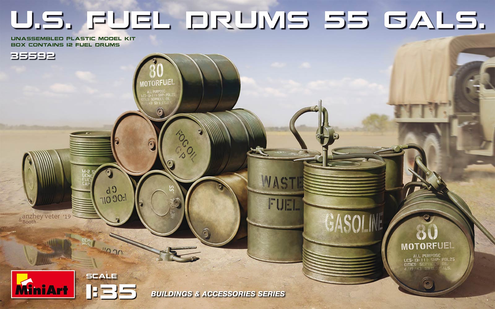 35592 U.S. Fuel Drums (55 Gals.)