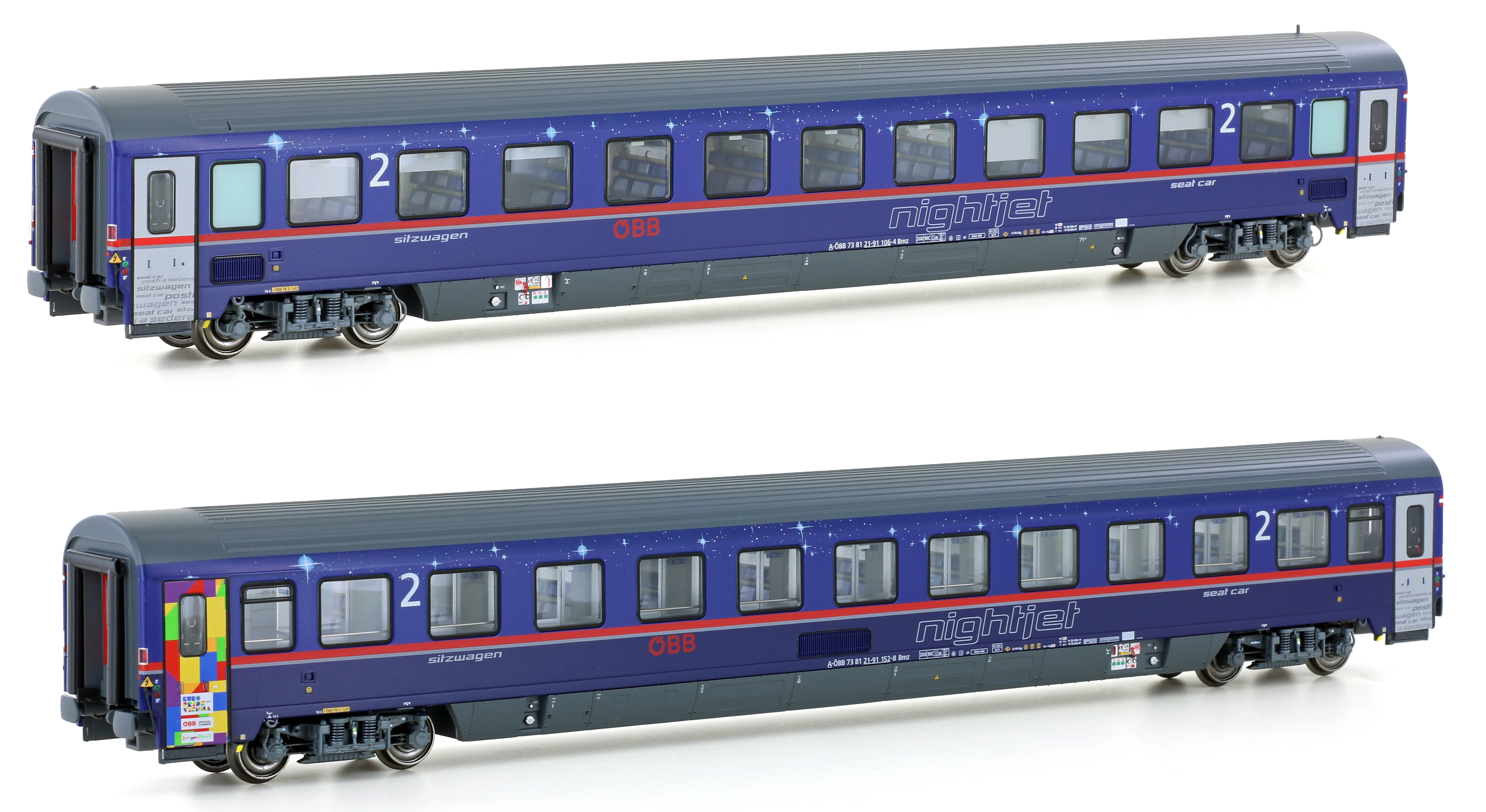 LS Models 97029AC ÖBB Nightjet Sitzwagen-Set 2-tlg Ep.6 AC