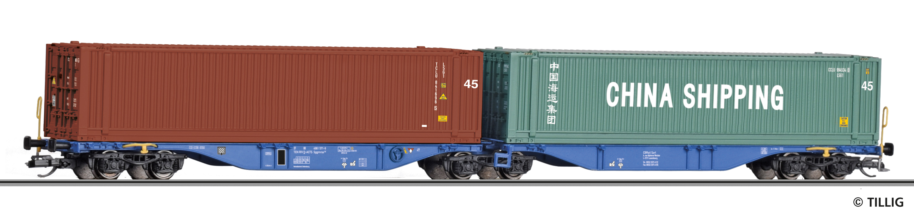 Tillig 18073 ACTS Doppeltragwagen Sggmrss Ep.6