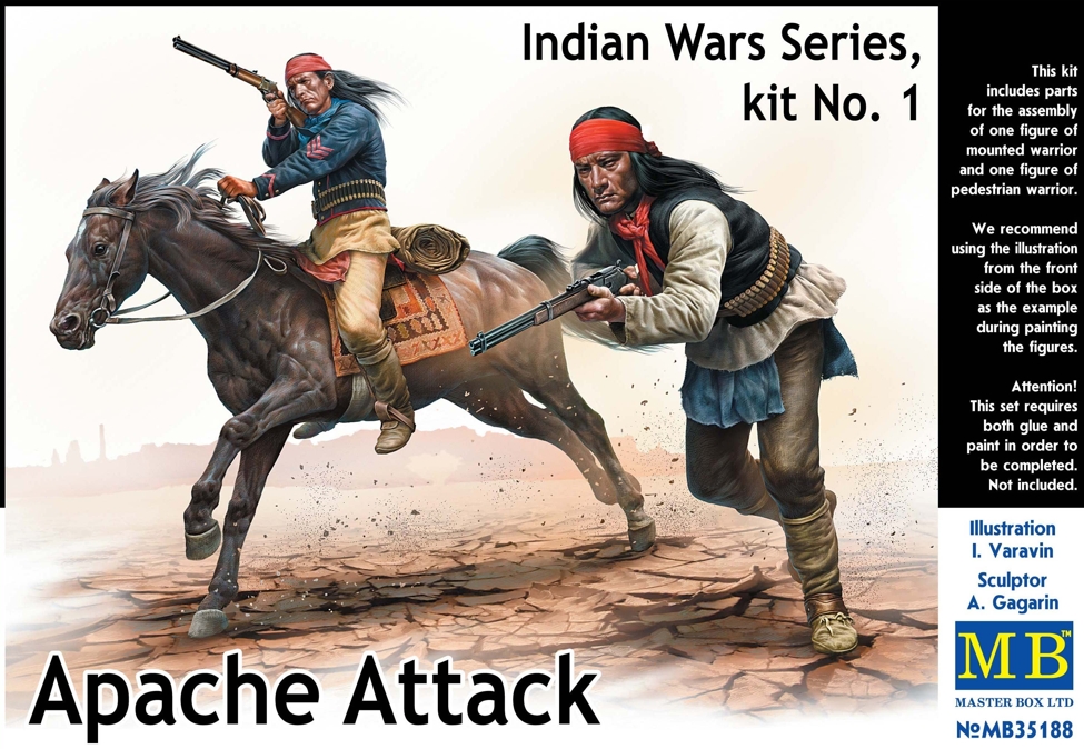 MB35188 Indian War Series, no. 1, Apache attack