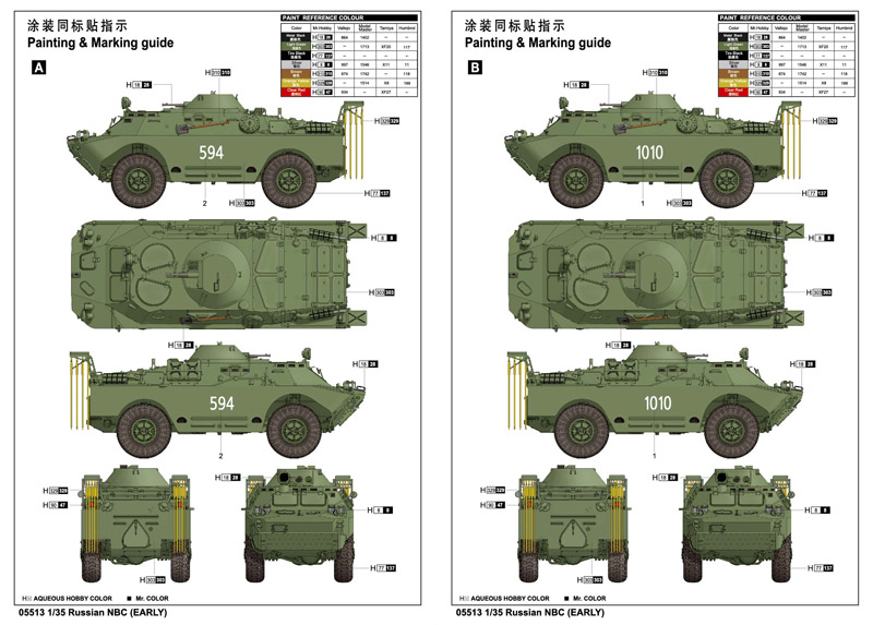 Trumpeter 755513 BRDM-2 RCH Spürpanzer NBC (Early)