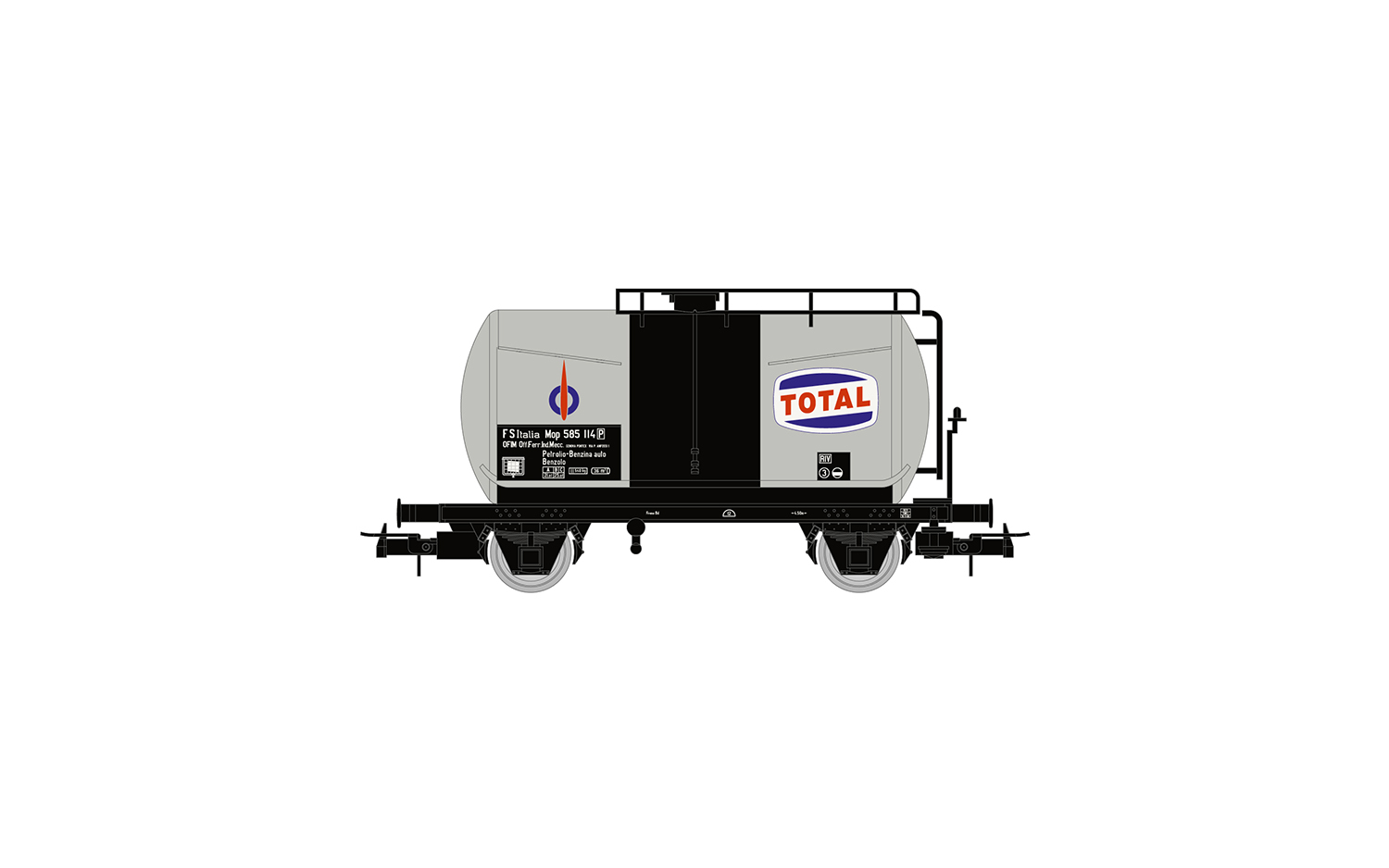 HR6565 FS, 2-tlg. Set 2-achs. Kesselwagen Tot