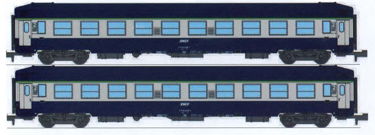 NW-350 SNCF Schlafwagen-Set 2-tlg. UIC Ep.4