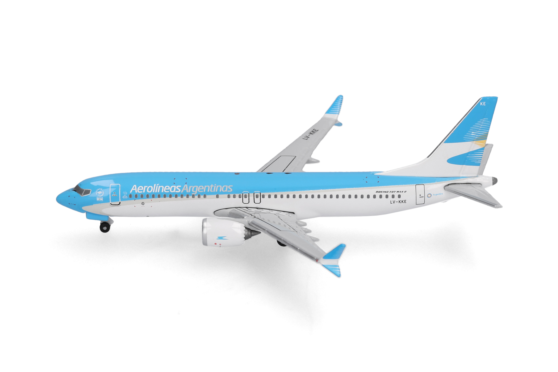 Herpa 539081 Boeing 737 Max8 Aerolíneas Argentinas