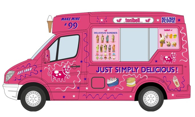 NWM009 Whitby Mondial Ice Cream Van Tonibell
