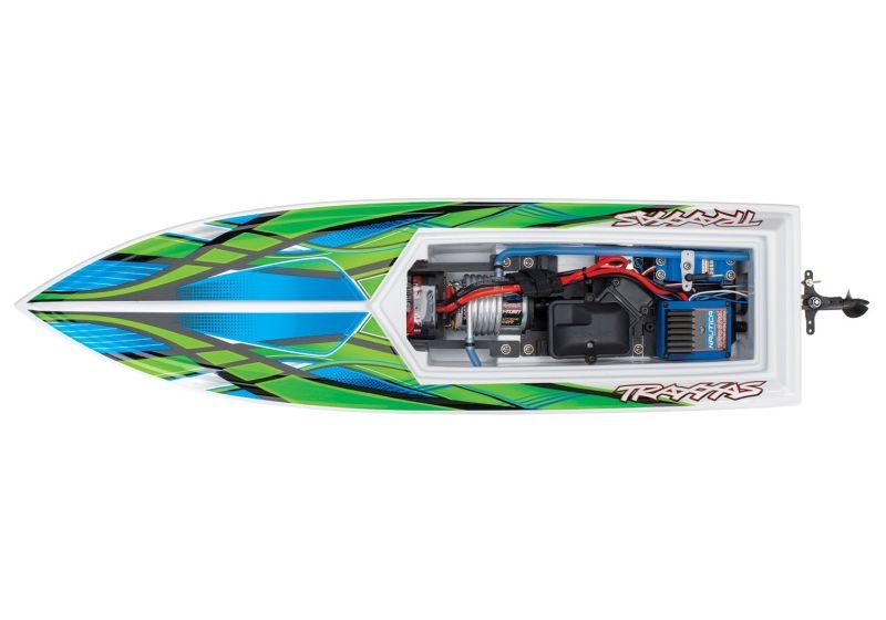 TRX38104-8GRN BLAST weiß/grün 23-Zoll Rennboot