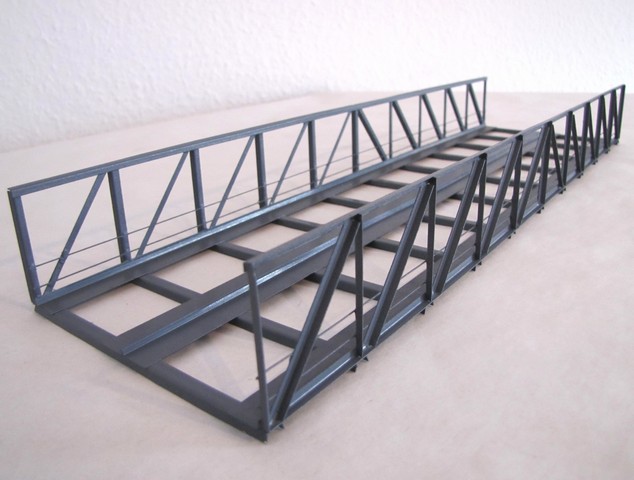 Hack V38-2 Vorflutbrücke 38cm 2-gleisig 10,8cm bre