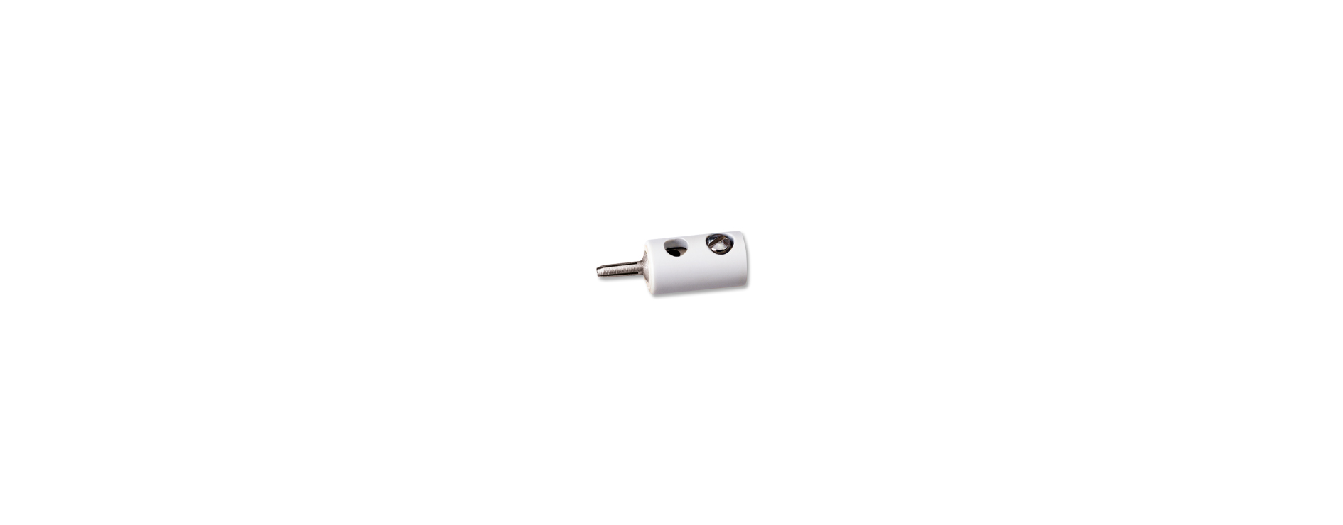 3759 Querlochstecker, weiß 1,6 mm 10 St.