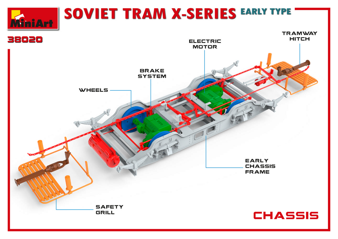 38020 Soviet Tram X-Serie Early Type