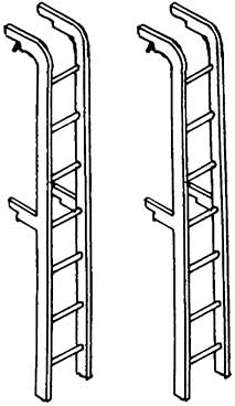 8706 Leitern für Tenderrückwand