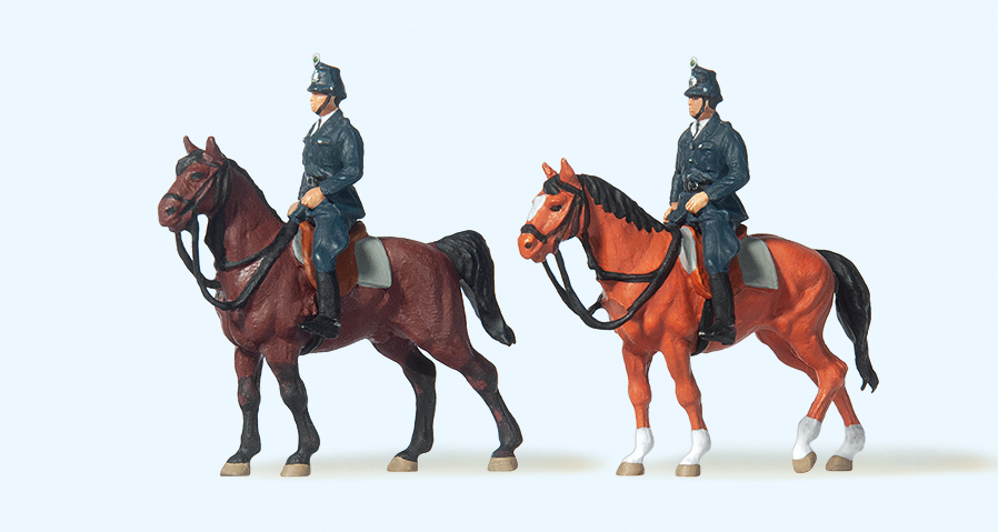 Preiser 10399 Berittene Polizei. Deutschland um 1960