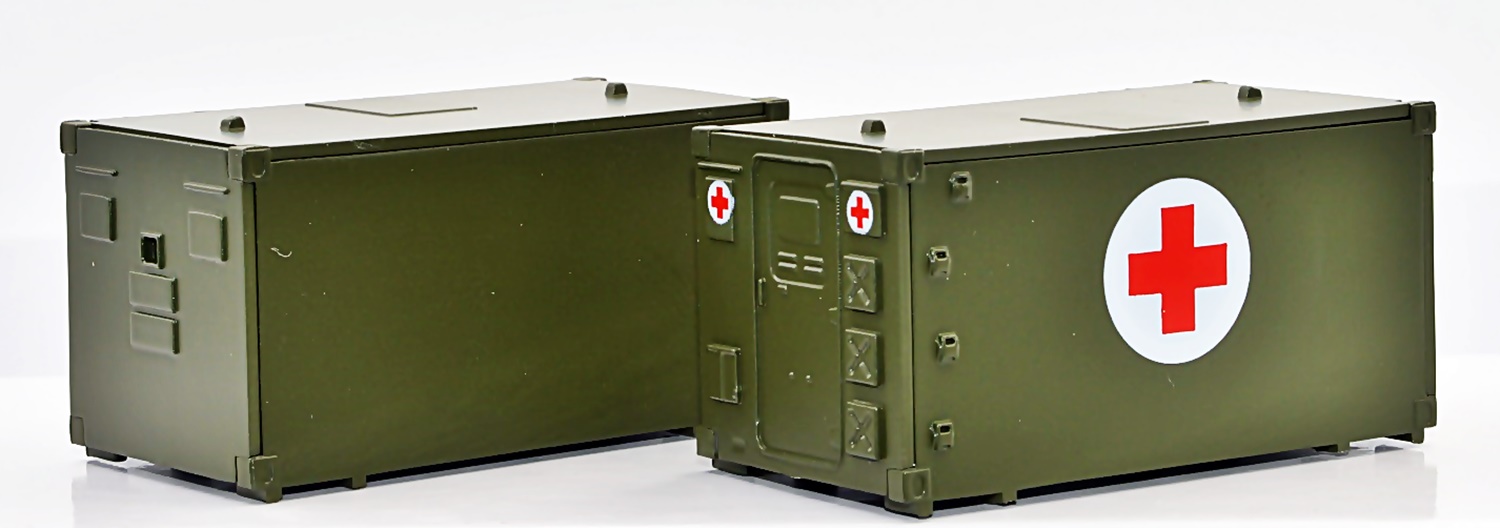 NPE NZ23445 Set MF2 Kabinen 2 Stück Olivgrün BW