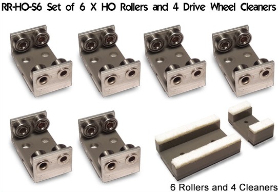 PRR-H0-06 Rollböcke 4 Stück Spur H0/00