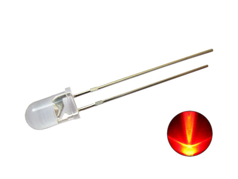 50669 LED 5mm rot Gehäuse klar 4.000mcd extre