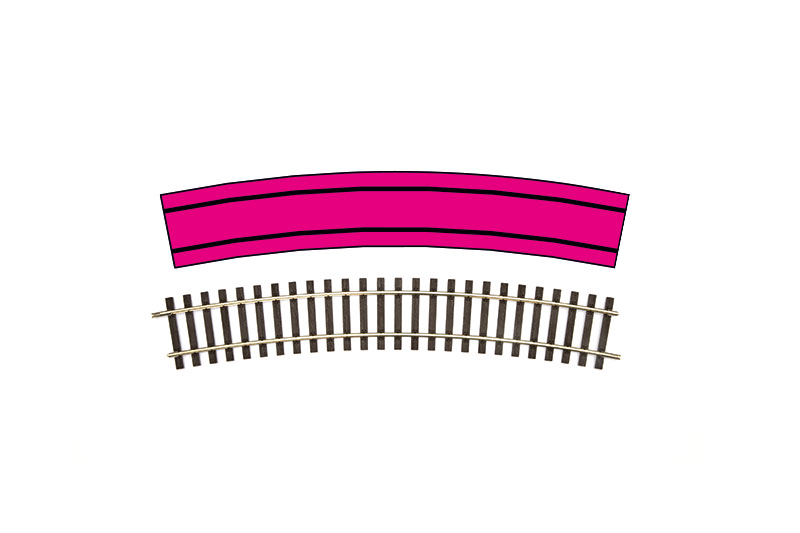 45021 Gleis gebogen R1 22,5°