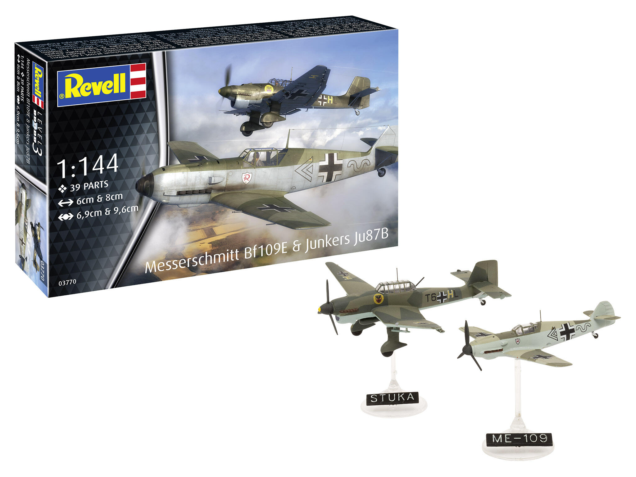 03770 Micro Wings: ME Bf109E & JU-87B