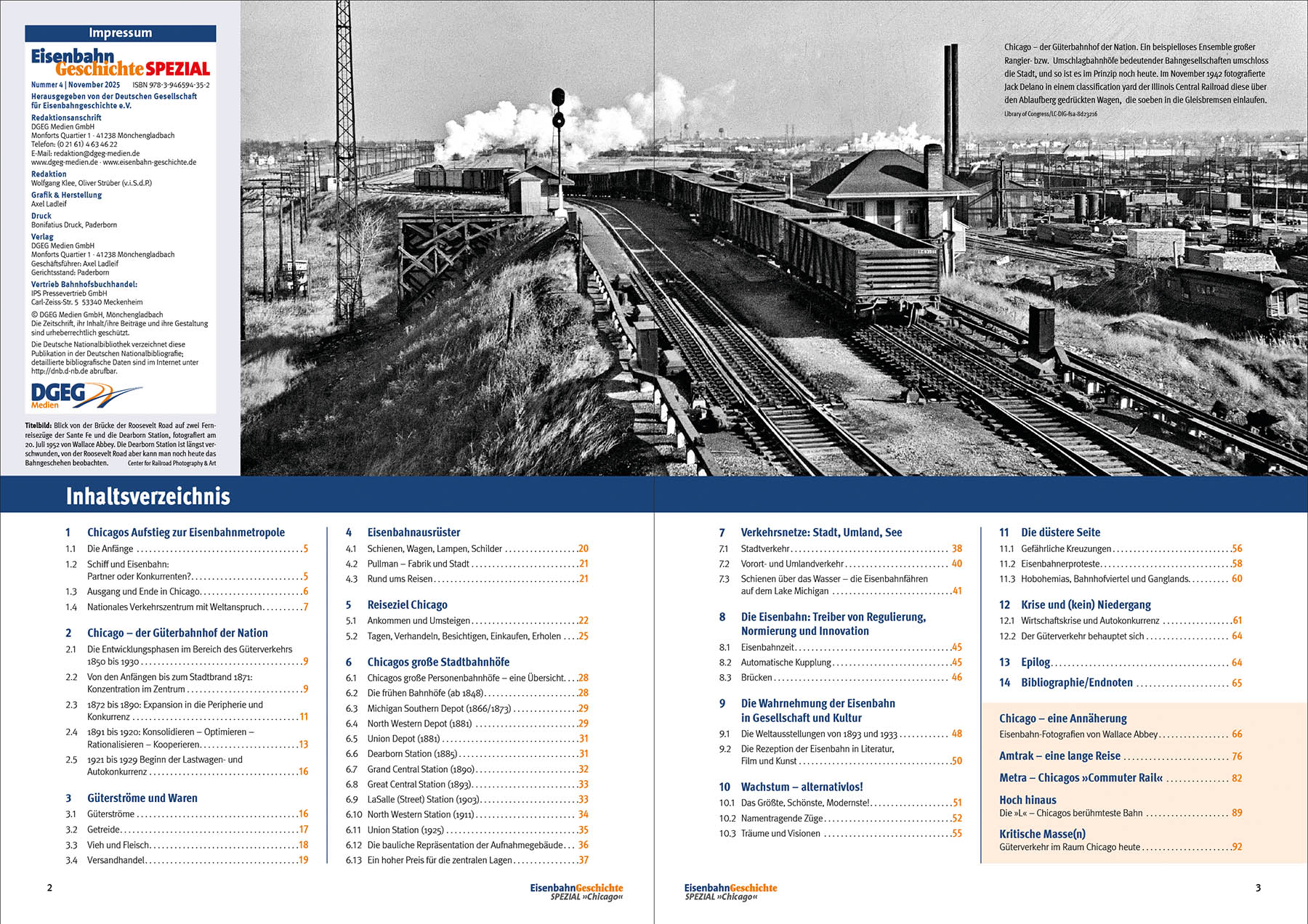 DGEG 59435 Eisenbahn Geschichte SPEZIAL Chicago