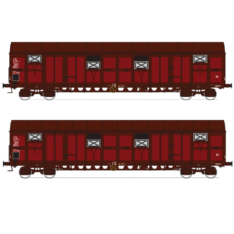 16021 SNCF gedeckte Güterwagen-Set 2-tlg Ep.4