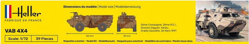 Heller 79898 Truppentransporter VAB 4x4