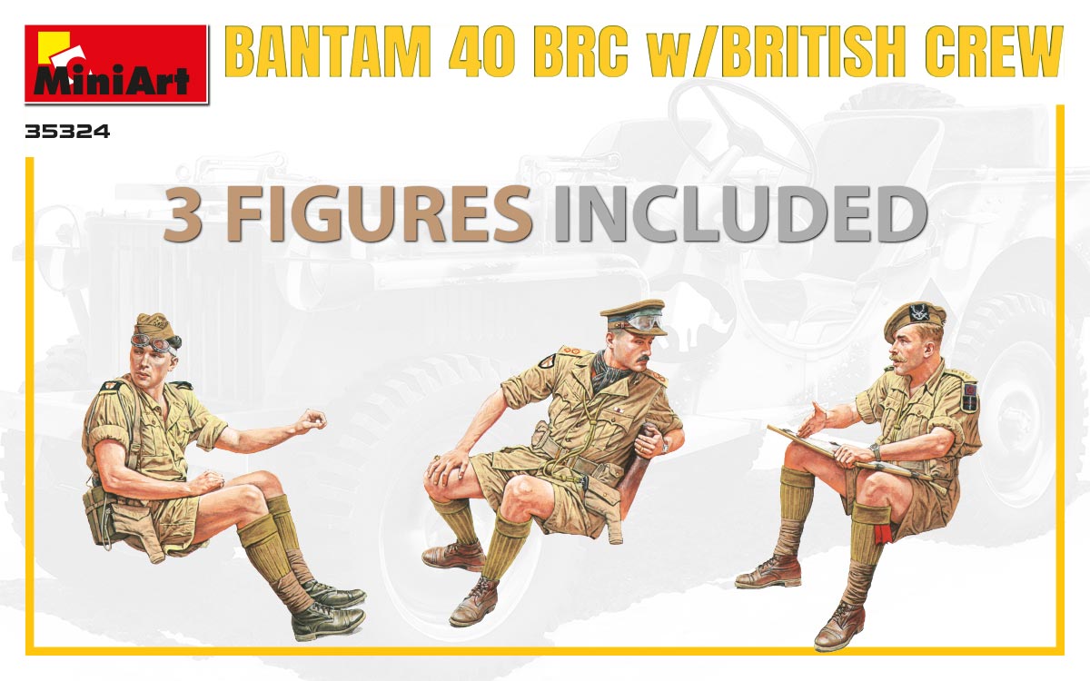 MiniArt 35324 Bantam 40 BRC w/british Crew