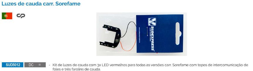 Sudexpress SUD5012 Rücklicht-Kit mit 3 roten LEDs