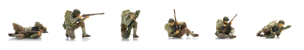 5720016 US D-Day Infanterie am Strand (6x)