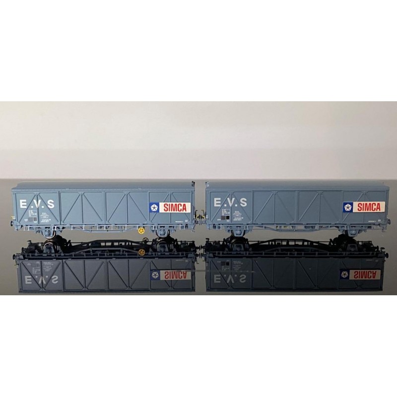 16042 SNCF EVS ged. Güterwagen-Set 2-tlg. Ep.4