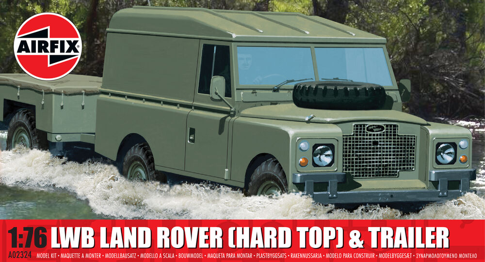 02324 LWB Landrover & Trailer