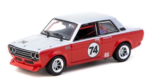 T64-052-SD Tarmac: Datsun 510 #74 rot/weiß