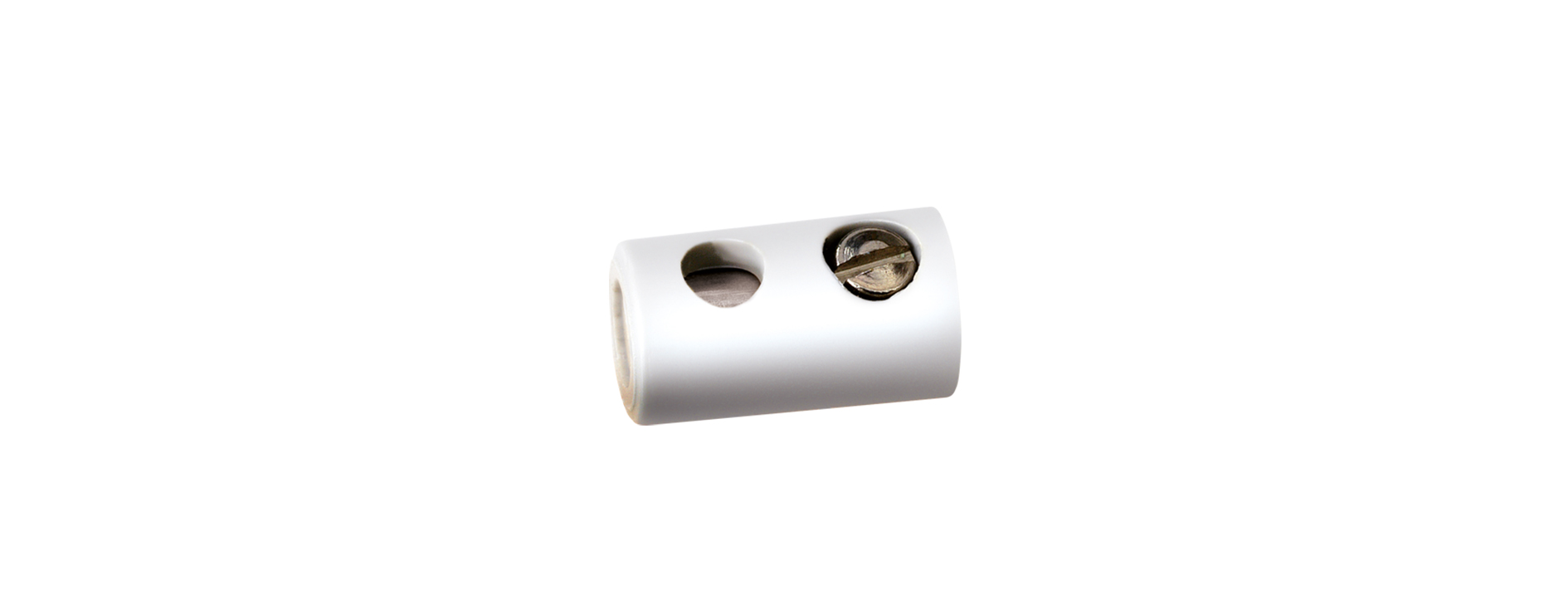 3049 Muffen rund, weiß 2,5 mm 10 St.