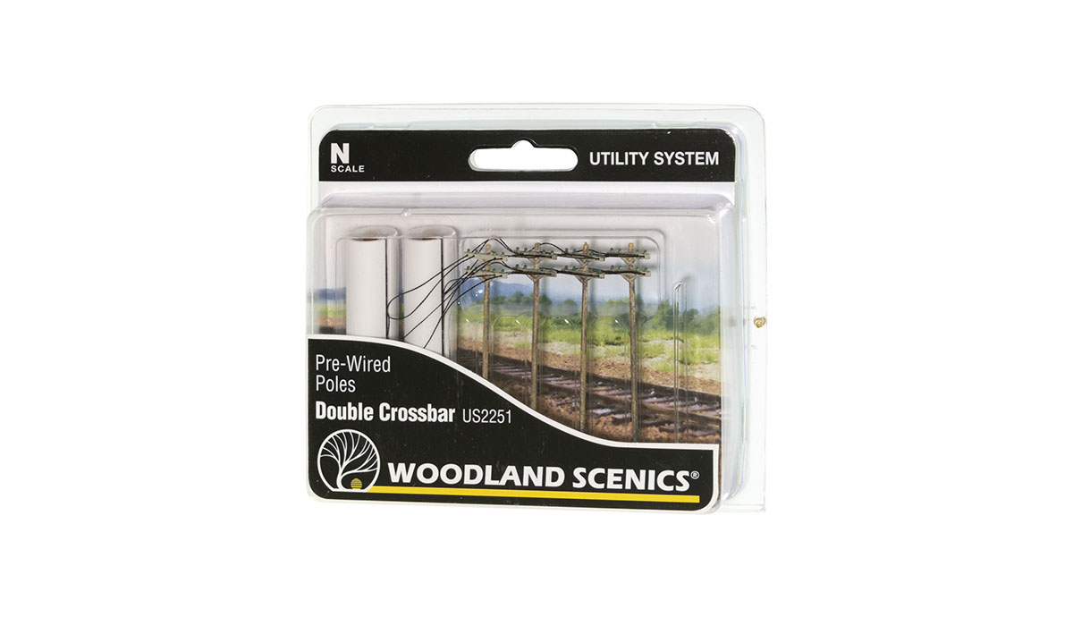 WUS2251 Pre-Wired Poles - Double Crossbar - SPU