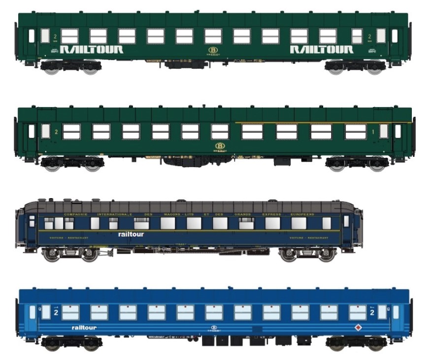 PIR92018 SNCB Personenwagen-Set 4-tlg. Ep.3/4