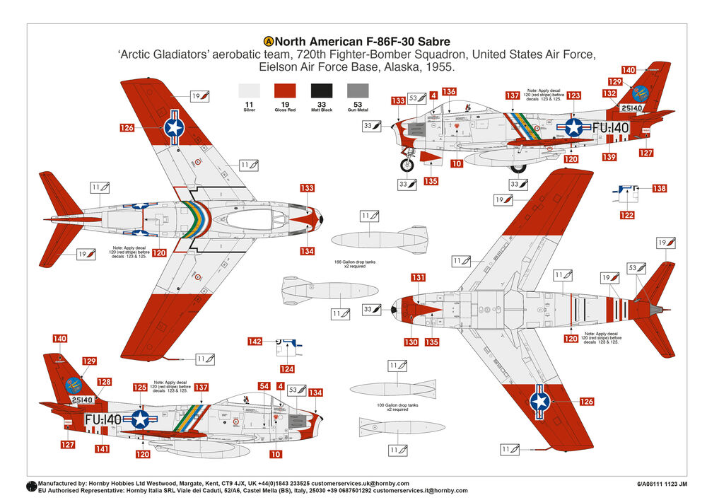 Airfix 08111 North American F-86F Sabre
