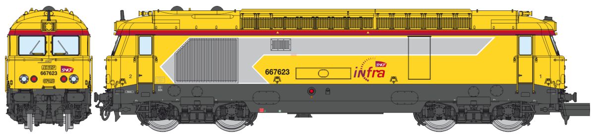 NW-339 SNCF Infra Diesellok BB 67623 Ep.6