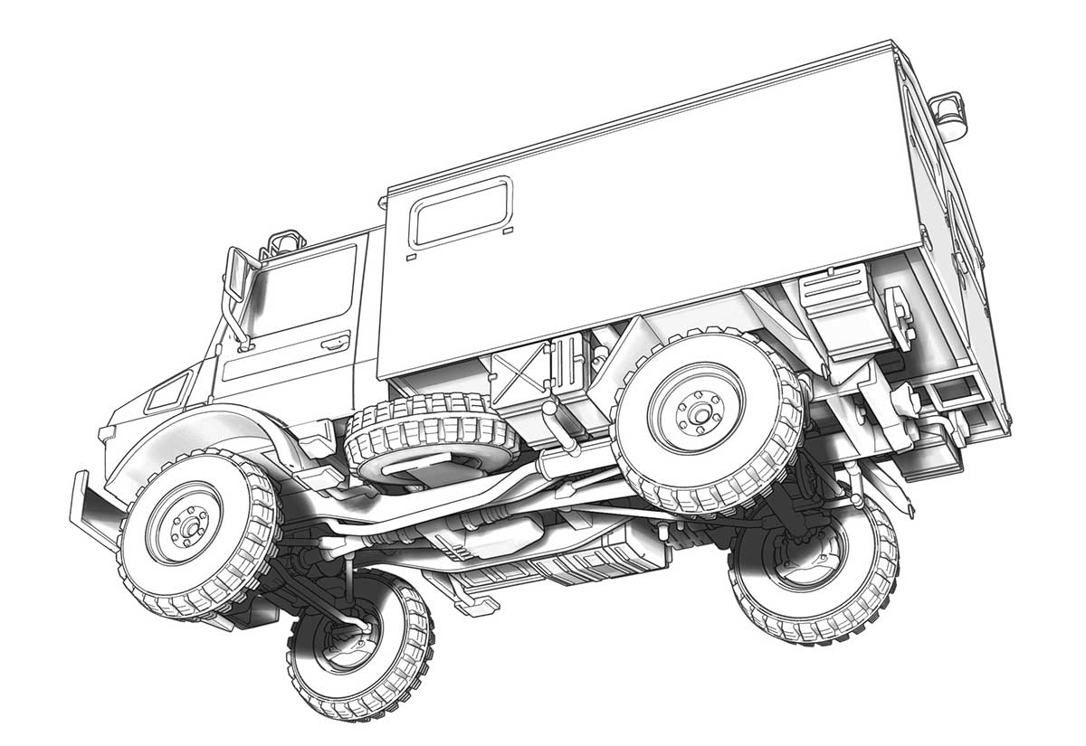 ACE 72451 Unimog U1300L 4x4 Ambulance