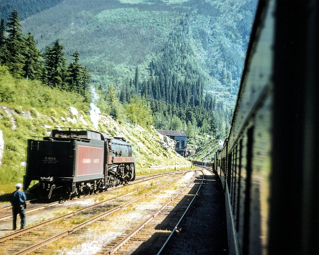 Morning Sun 5747 Canadian Pacific Thru the Rockies