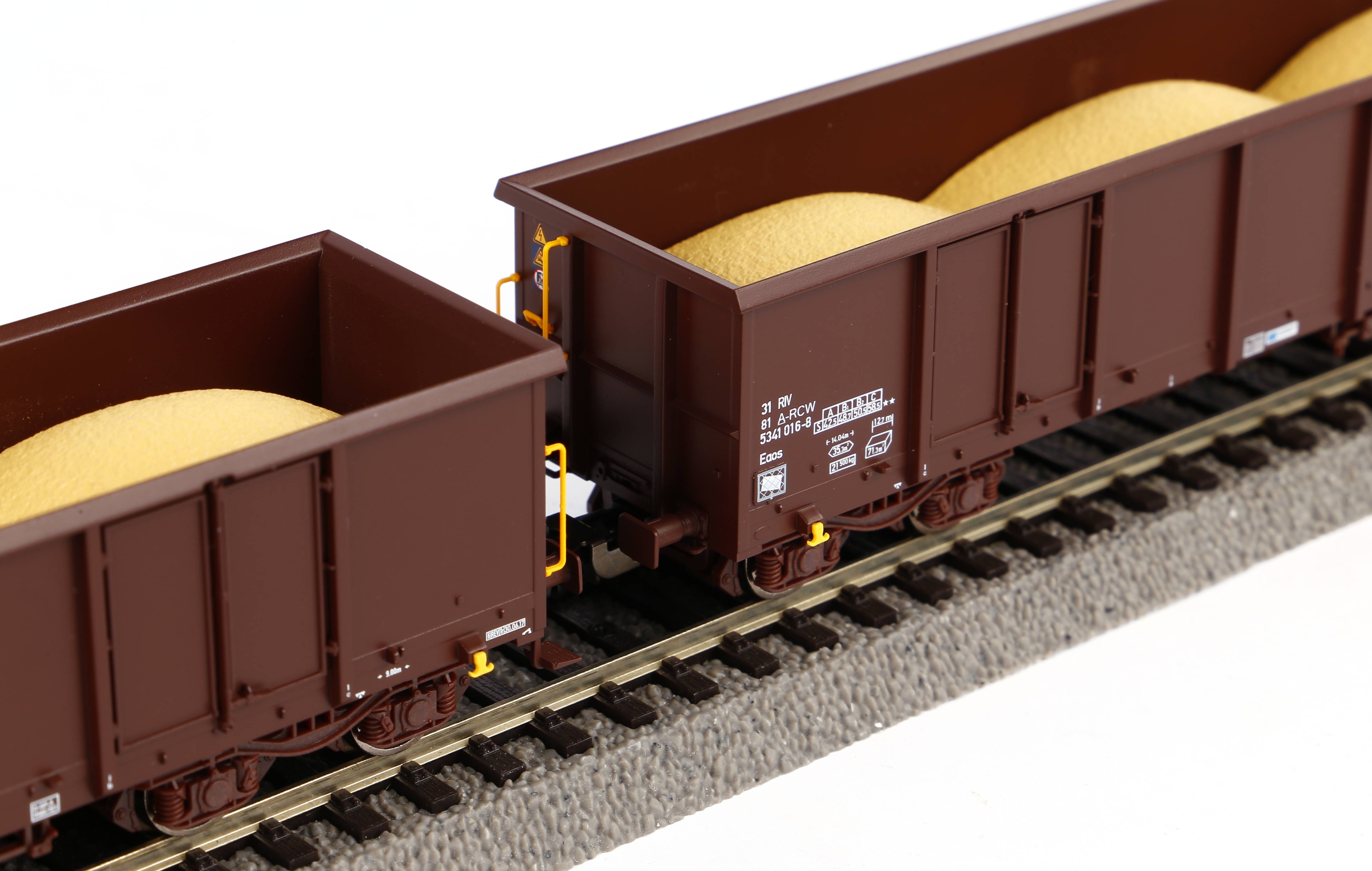 Piko 58237 RCW offene Güterwg.-Set Eaos 2-tlg Ep.6
