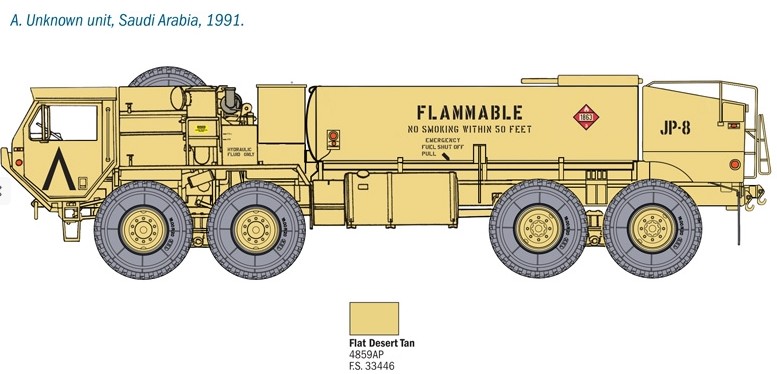 Italeri 6554 Mod. US M978 Fuel Service Truck