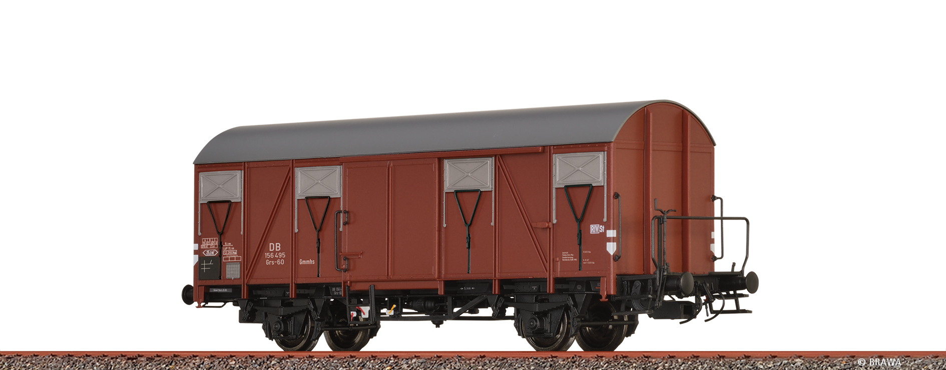 50155 DB ged. Güterwagen Grs-60 Gmmhs Ep.3